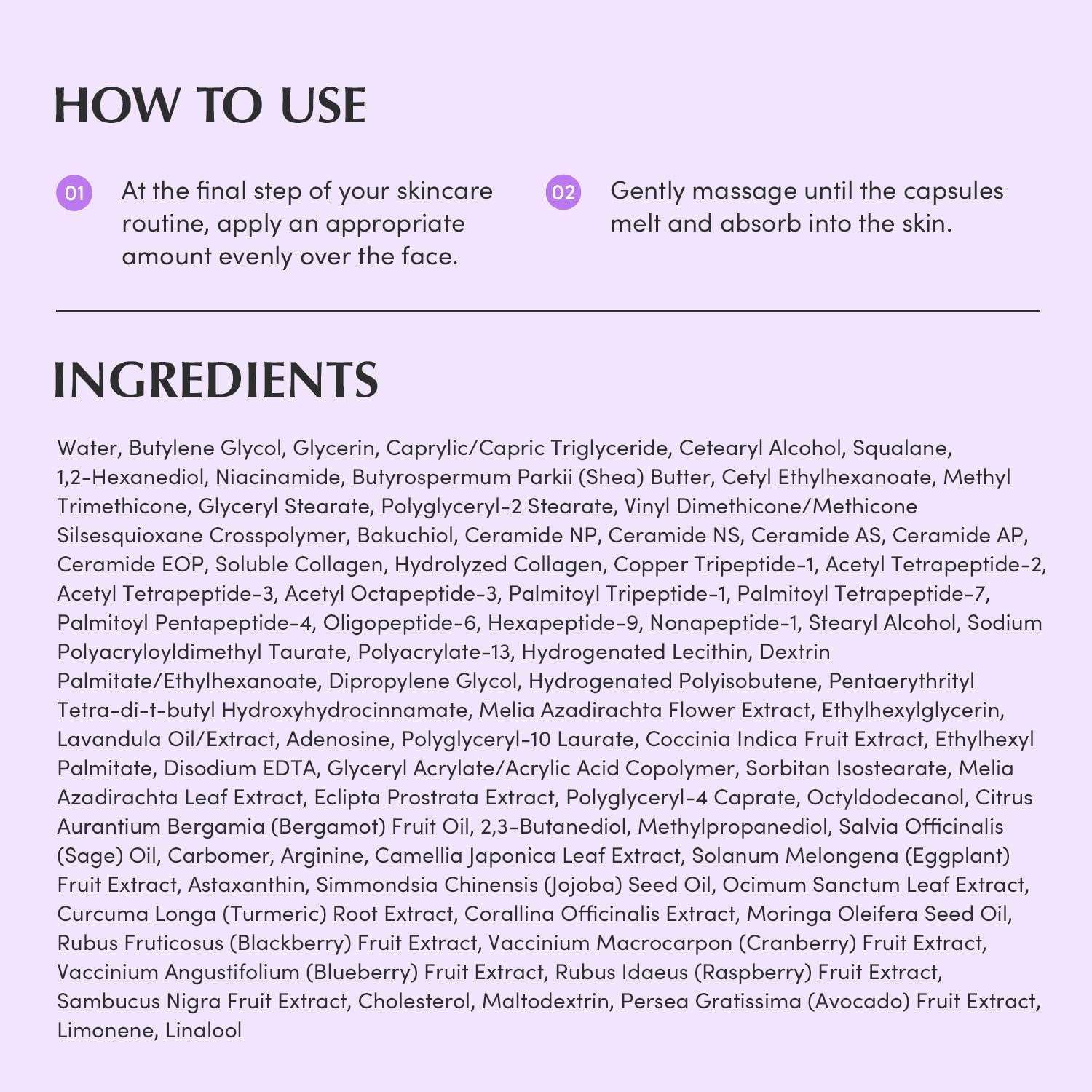 image:imageBakuchiol Plumping Capsule Cream Retinol Alternative Moisturizer for Firming and Pore Care with 99 Pure Bakuchiol 5 Types of Collagen amp Ceramide Complex 169 floz 50ml