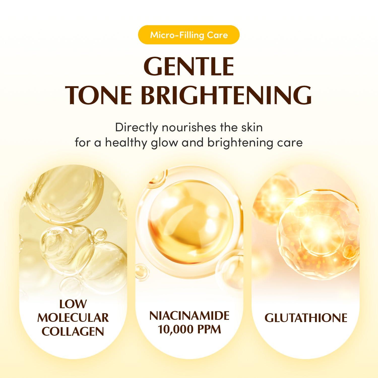 image:imageEQQUALBERRY Collagen Glow Up Mask Niacinamide amp Low Molecular Collagen for Brightening and Radiance Boosting Korean Collagen Face Mask for Glass Skin 4 Sheets 101 OZGlow Up