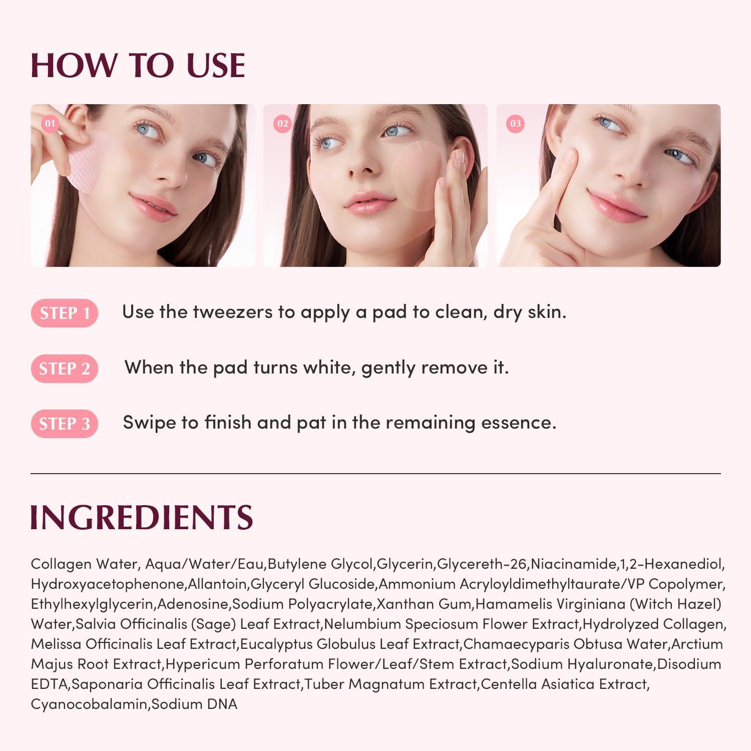 image:imageEQQUALBERRY Collagen PoreTight Up Gel Toner Pads Korean PoreTightening Jelly Pad with Deep Absorption Collagen Hydrating amp Firming Formula 473 FLOZ 140ml 60 PadsPoreTight Up