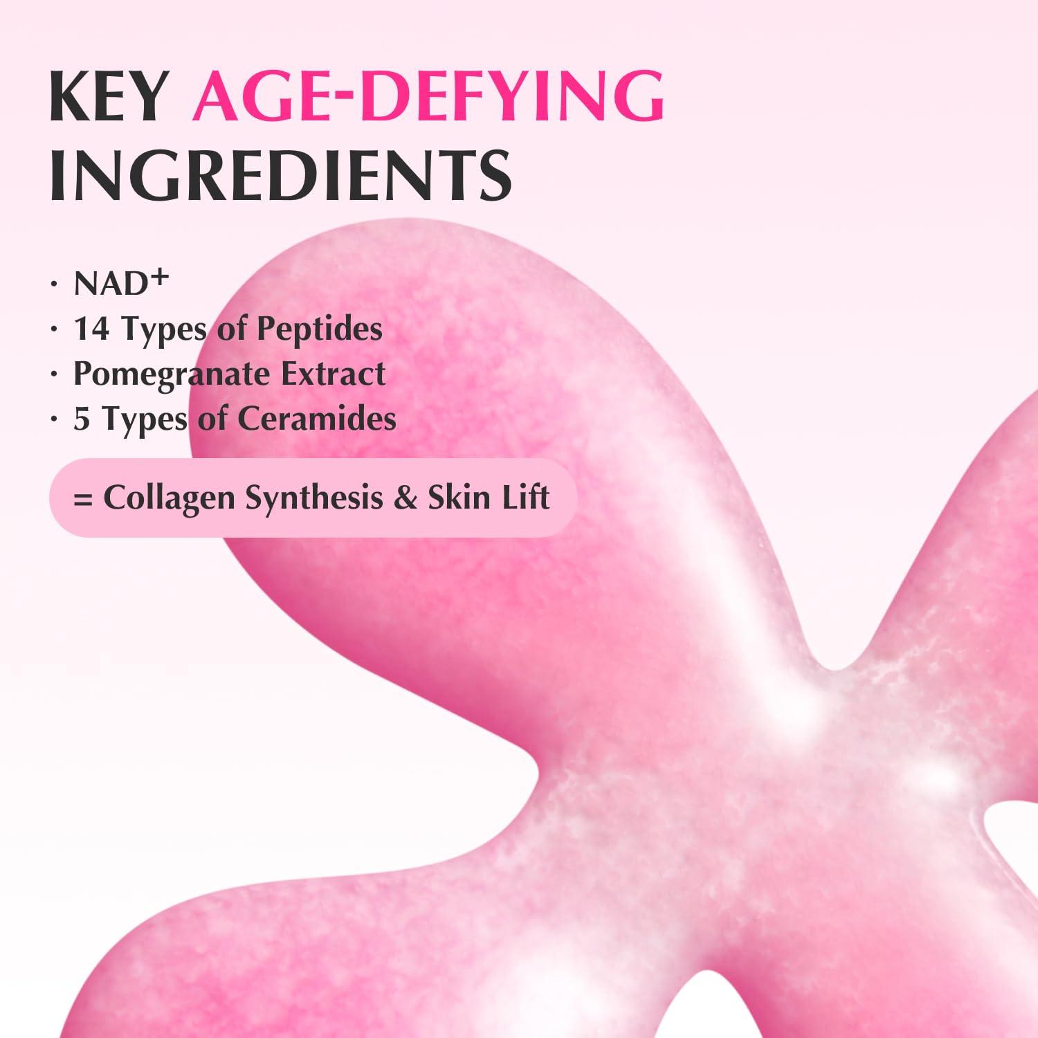 image:imageEQQUALBERRY NAD Peptide Boosting Smoothie Serum AntiAging Korean Skin Care Firming Serum with 5 Ceramides amp Vegan Collagen for Wrinkles amp Radiant Glow101oz30mlNAD Peptide Serum