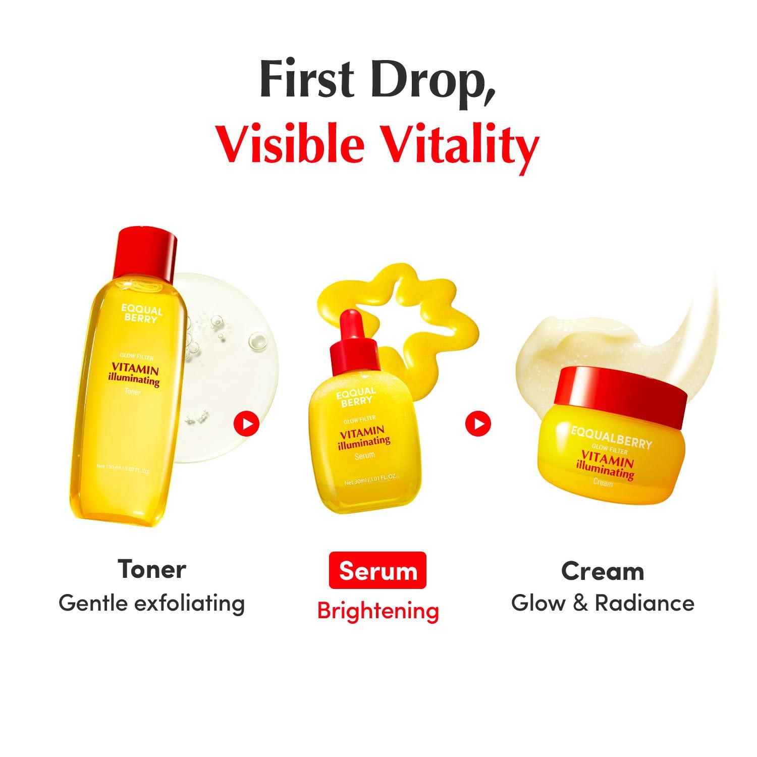 image:imageEQQUALBERRY NAD Peptide Boosting Smoothie Serum AntiAging Korean Skin Care Firming Serum with 5 Ceramides amp Vegan Collagen for Wrinkles amp Radiant Glow101oz30mlAcerola Vitamin C Serum