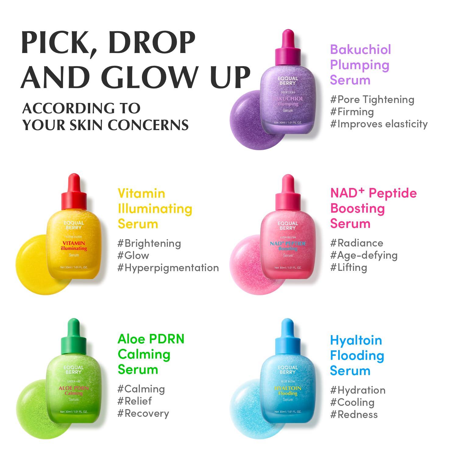 image:imageEQQUALBERRY NAD Peptide Boosting Smoothie Serum AntiAging Korean Skin Care Firming Serum with 5 Ceramides amp Vegan Collagen for Wrinkles amp Radiant Glow101oz30mlSoothing Hyaltoin Serum