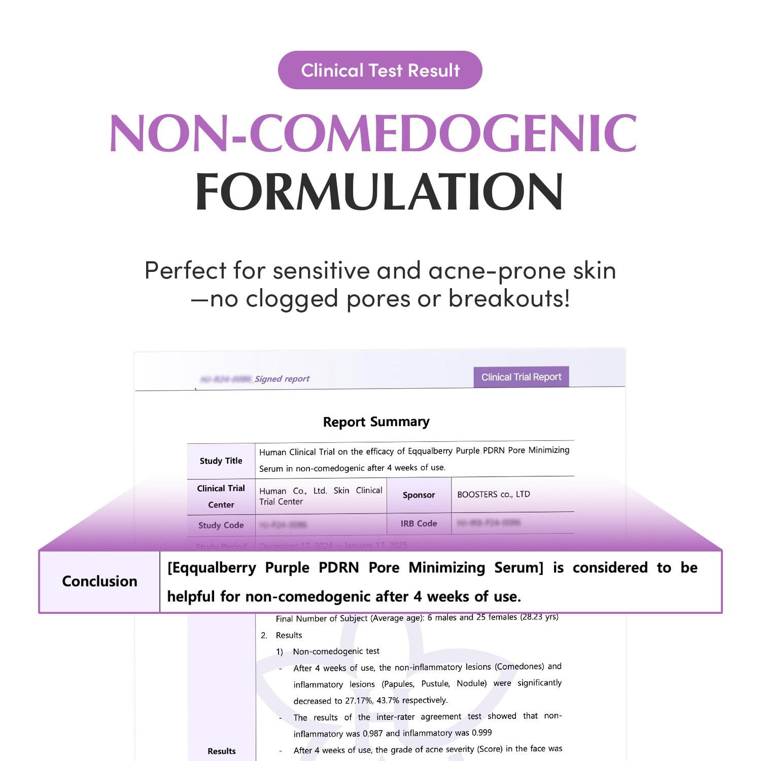 image:imageEQQUALBERRY Purple PDRN Pore Minimizing Serum Vegan Collagen amp Peptides for Pore Refining amp Skin Elasticity Niacinamide amp CICA Exosome for Calming Korean Glass Skin 101 FL OZ