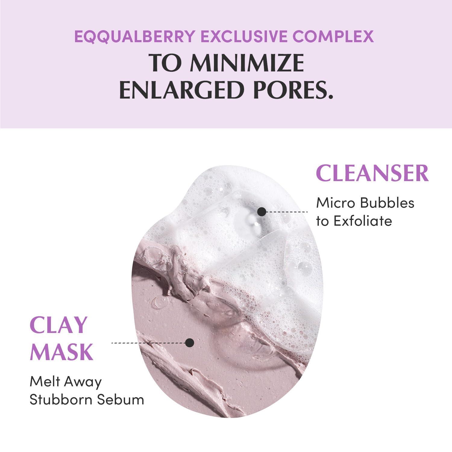 image:imageEQQUALBERRY Purple Rice Pore Purifying Pack Cleanser DualUse Clay Mask amp Foam Cleanser Deep Cleansing for Pore Care amp Skin Prep AHABHAPHA Korean Skincare for Glass Skin 458 OZ 130g