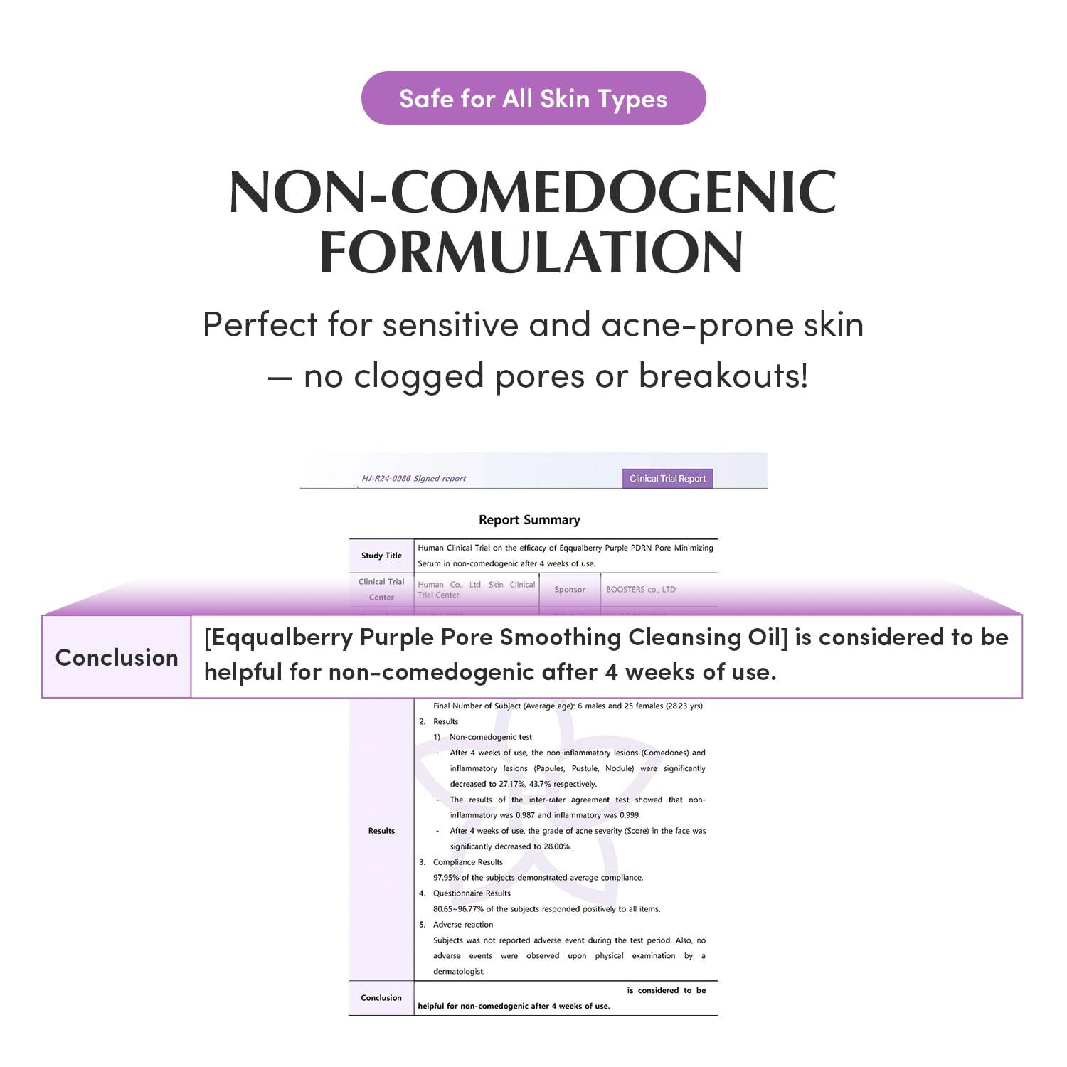 image:imageEQQUALBERRY Purple Rice Pore Smoothing Cleansing Oil Deep Cleansing for Pores amp Blackheads Korean Oil Cleanser for Face amp Makeup Remover Hydrating amp Soothing Formula 676 floz