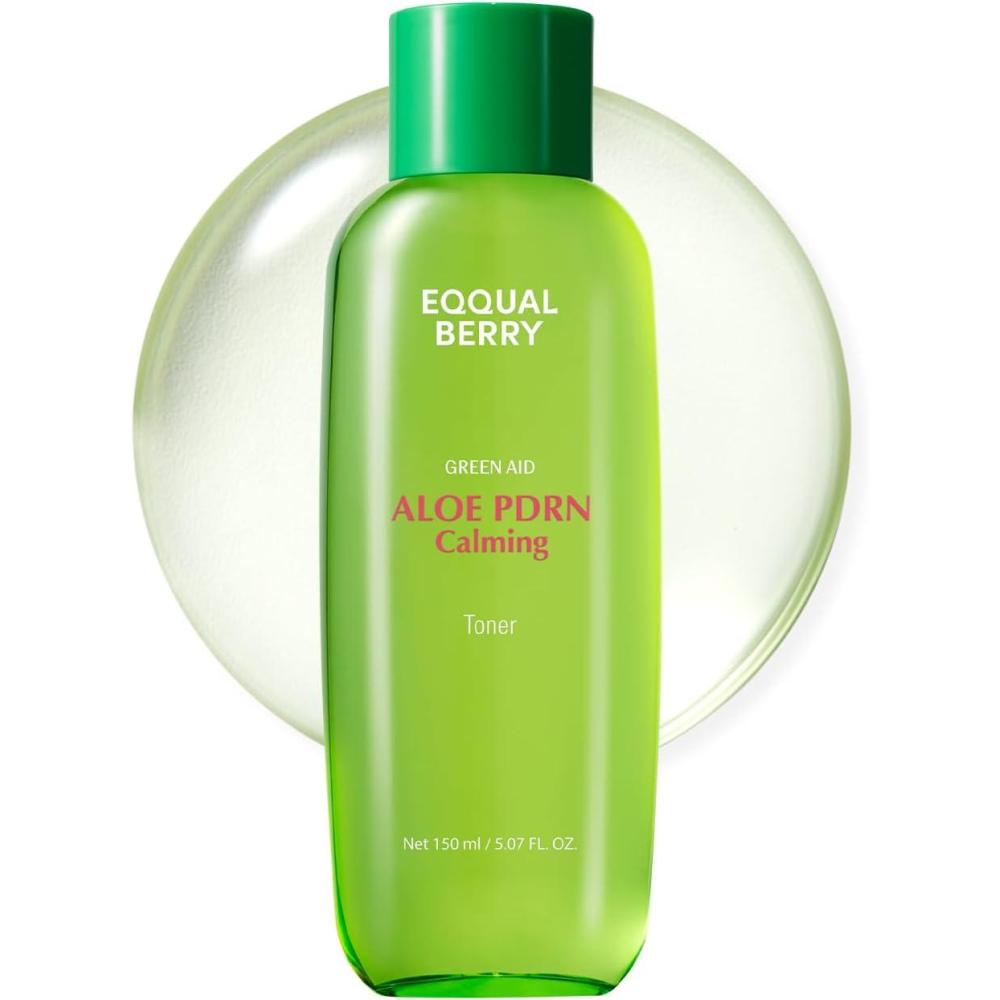 image:imageEQQUALBERRY Aloe PDRN Calming Toner for Sensitive Instant Relief amp Cooling NonComedogenic amp Fungal Acne Safe Skin Barrier Repair KBeauty 507 floz 150ml