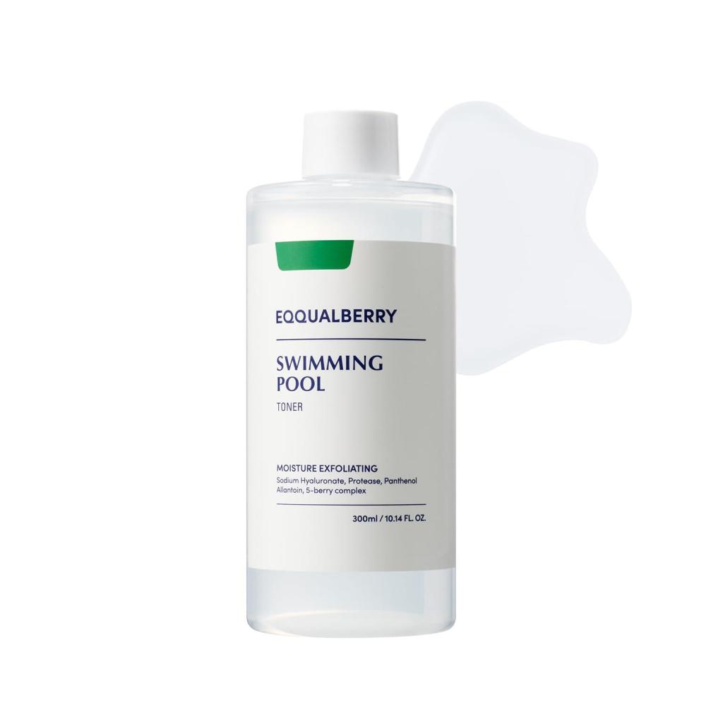 image:imageEQQUALBERRY Swimming Pool Toner Korean Toner for Daily Exfoliating amp Deep Hydration with Natural Enzyme Protease amp Hyaluronic Acid For Sensitive Skin 1014 Fl Oz 300ml