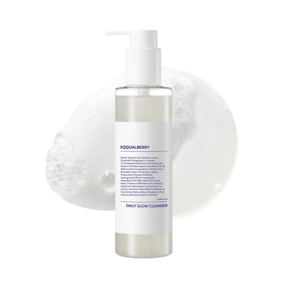 image:imageEQQUALBERRY pH Balanced Daily Glow Gel Cleanser 71 fl oz 210ml Moisturizing finish Gentle Gel Cleaning Korean Skincare EWG Green