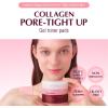 EQQUALBERRY Collagen Pore-Tight Up Gel Toner Pads – Korean Pore-Tightening Jelly Pad with Deep Absorption Collagen, Hydrating & Firming Formula, 4.73 FL.OZ. (140ml) / 60 Pads(Pore-Tight Up)