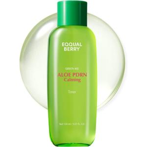 EQQUALBERRY Aloe PDRN Calming Toner, for Sensitive, | Instant Relief & Cooling | Non-Comedogenic & Fungal Acne Safe, Skin Barrier Repair | K-Beauty (5.07 fl.oz / 150ml)