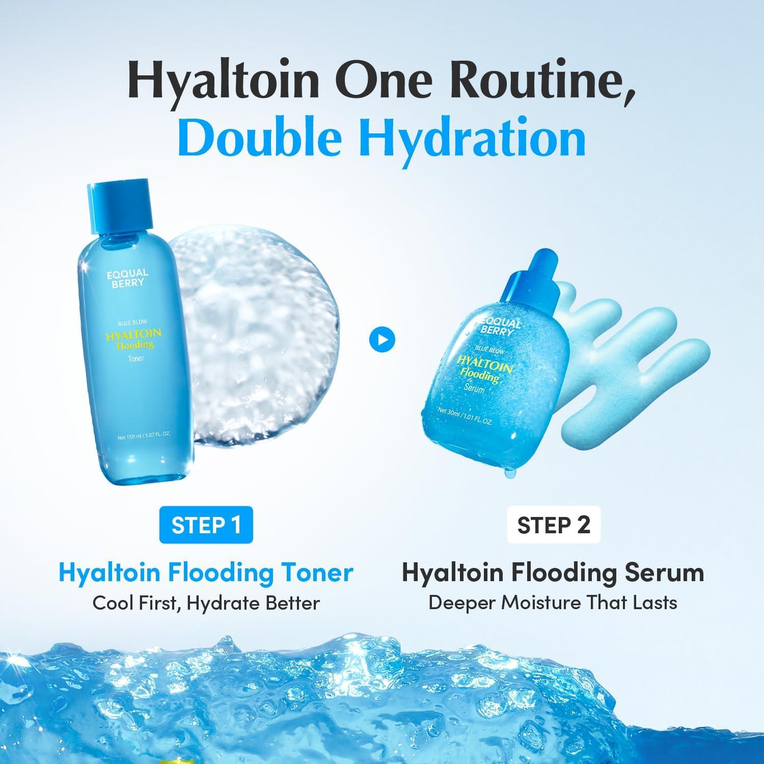 image:imageEQQUALBERRY Hyaltoin Flooding Toner MoistureRich Hydrogel Toner for Deep Hydration Cooling Essence Texture Hyaluronic Acid amp Ectoin MakeupReady Skin 507 floz 150ml