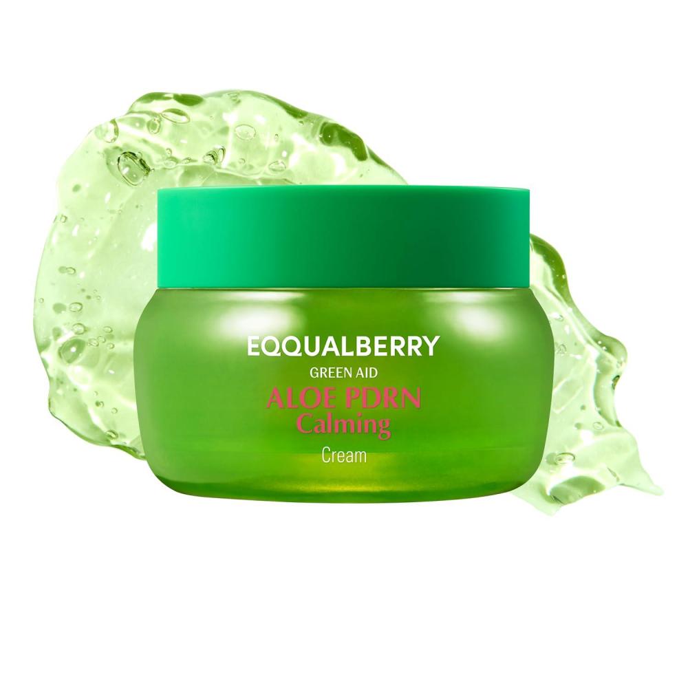 image:imageEQQUALBERRY ALOE PDRN Calming Cream 7 Aloe PDRN amp 10 Aloe Vera Water 5Cica Cooling Gel Moisturizer for Oily Skin Barrier Repair amp Blemish Marks Korean Skincare 169 floz 50ml